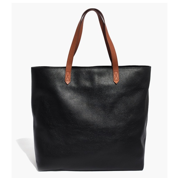 Madewell Handbags - New MADEWELL The Zip-Top Transport Tote in True Black Brown